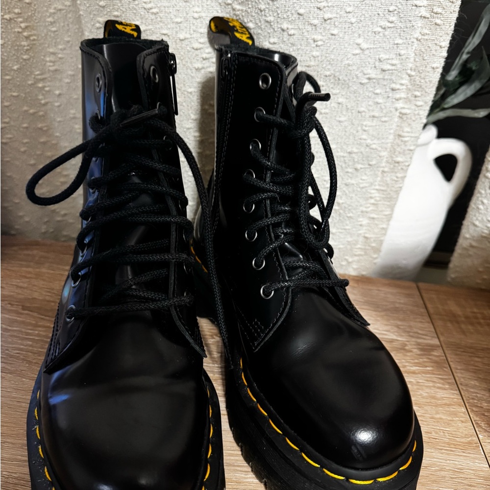 Dr. Martens Black Combat Boots - Picture 8 of 8